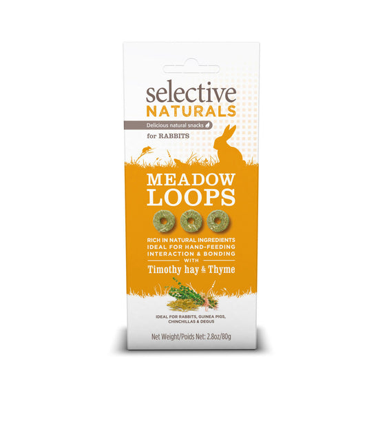 Selective Naturals Treats Meadow Loops Rabbit 80G for Small Animals