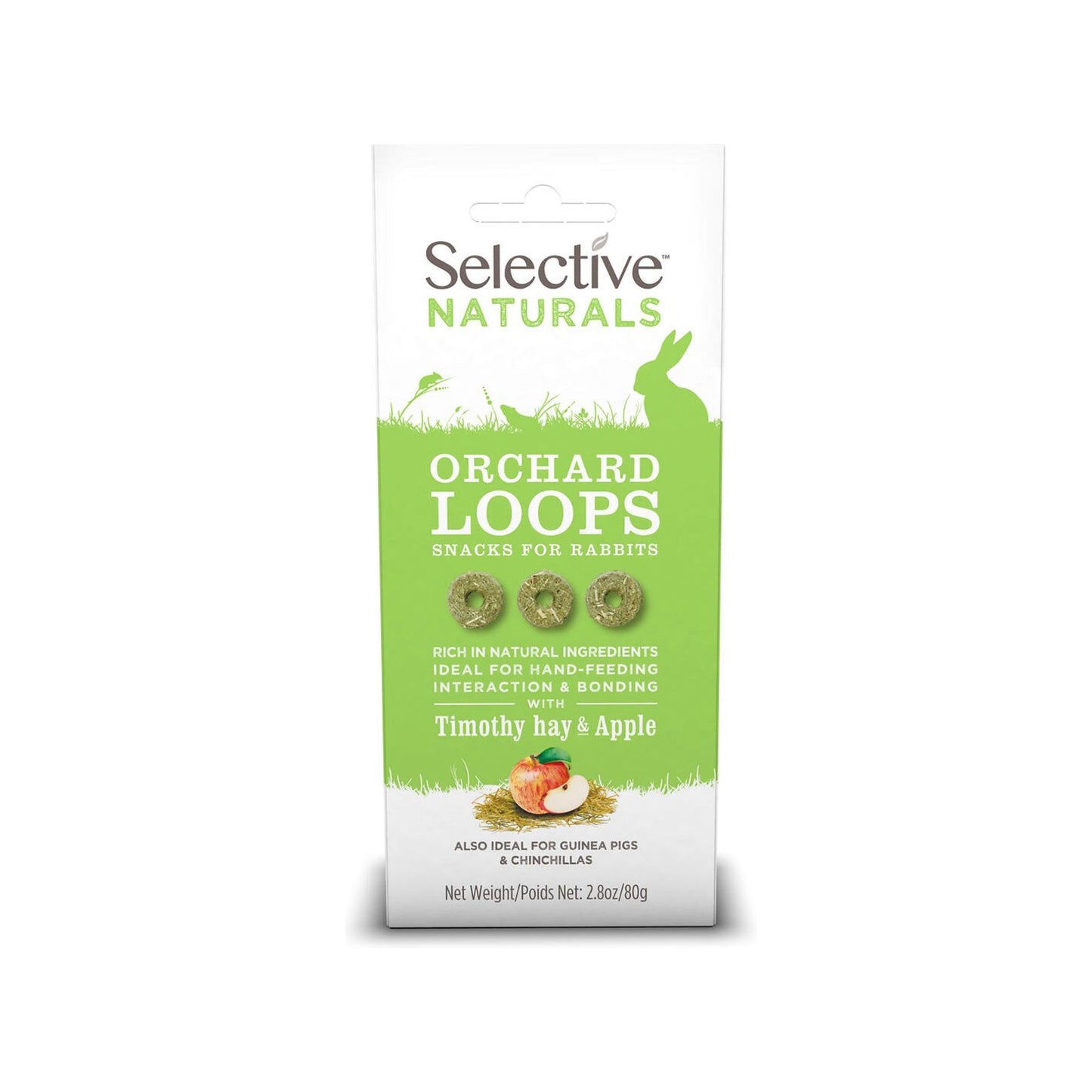 Selective Naturals Orchard Loops Rabbit 80G for Small Animals