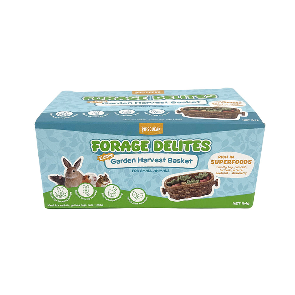PIPSQUEAK Forage Delites Garden Harvest Basket&Fruits