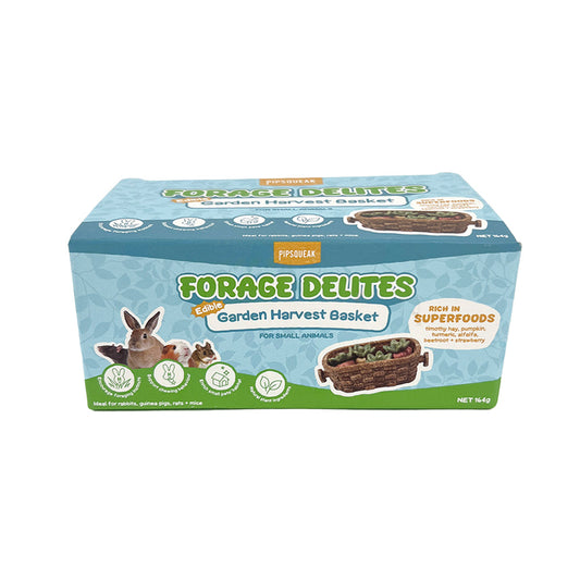 PIPSQUEAK Forage Delites Garden Harvest Basket&Fruits