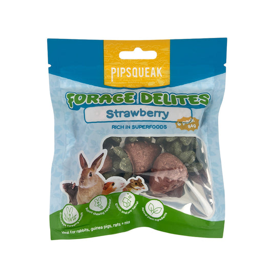 PIPSQUEAK Forage Delites StrAwberries 6 pack