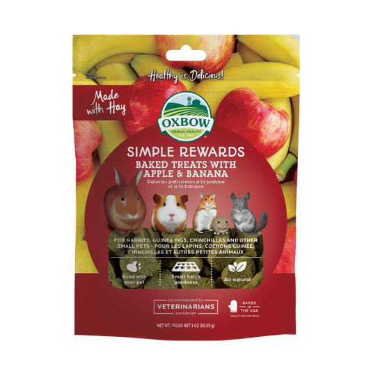 OX BOW Simple Reward Apple&Banana With Real Fruit 85G