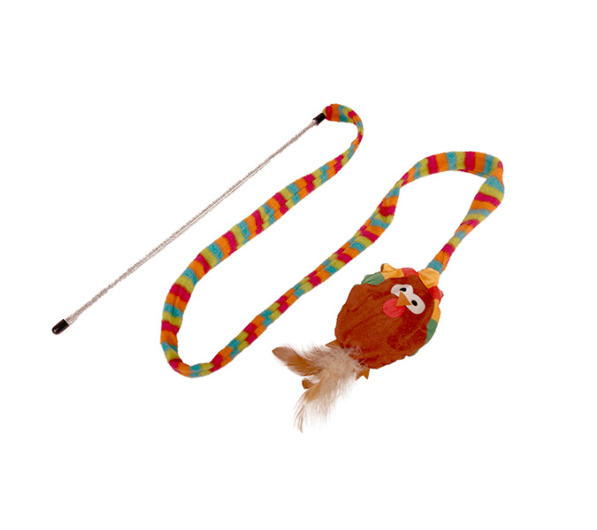 CATTITUDE CAT TOY WHISKER WORKOUT TIM TURKEY TEASE WAND