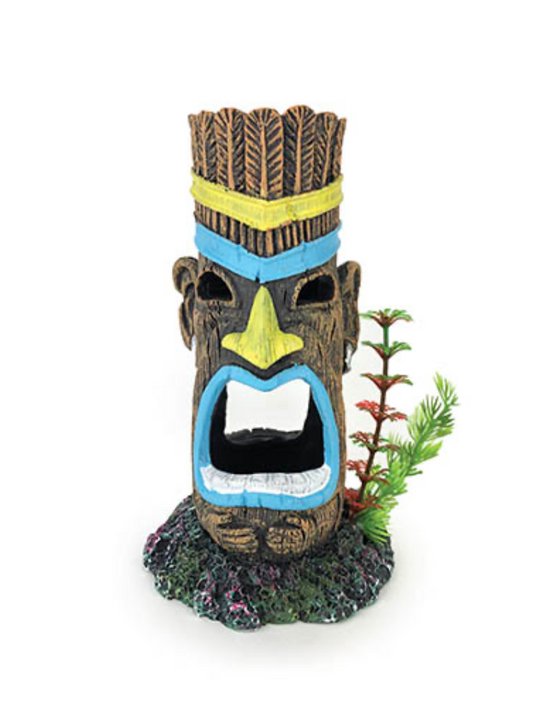 Aqua Care Aquarium Decoration Ornament Tiki 12CM