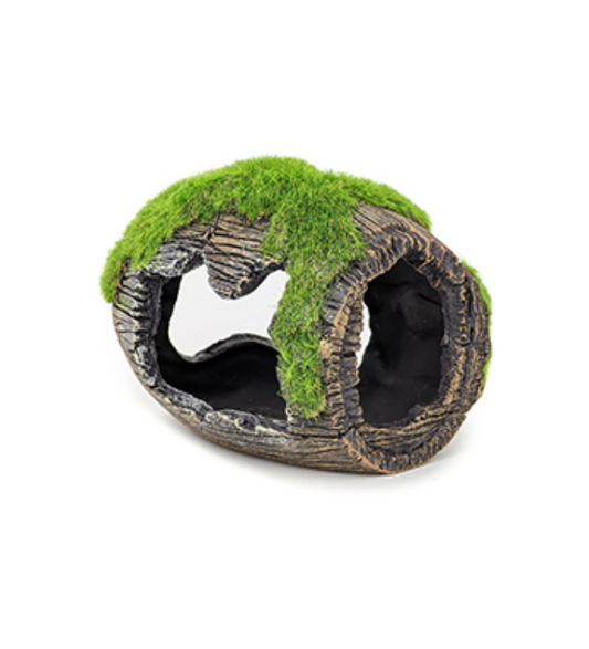 Aqua Care Aquarium Decoration Ornament moss Covered Barrel