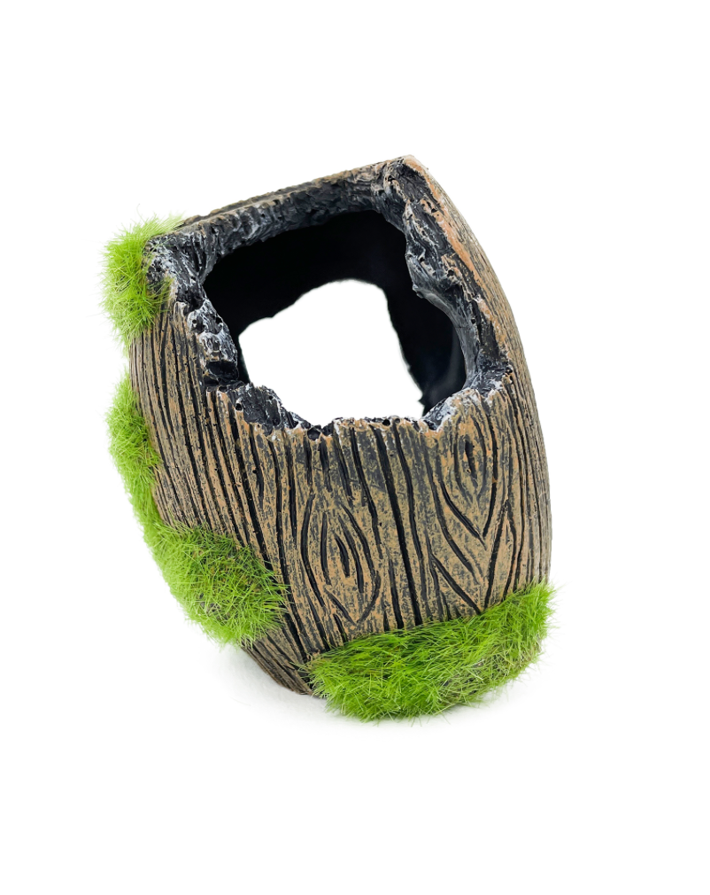 Aqua Care Aquarium Decoration Ornament Moss Covered Barrel Small
