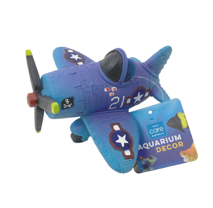 Aqua Care Aquarium Decoration Ornament Aeroplane