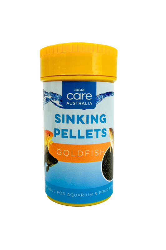 Aqua Care Fish Food Gold Fish Sinking Pellets Multiple Sizes