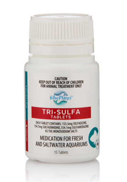 Blue Planet Aquarium Tri-sulfa Tablets two size