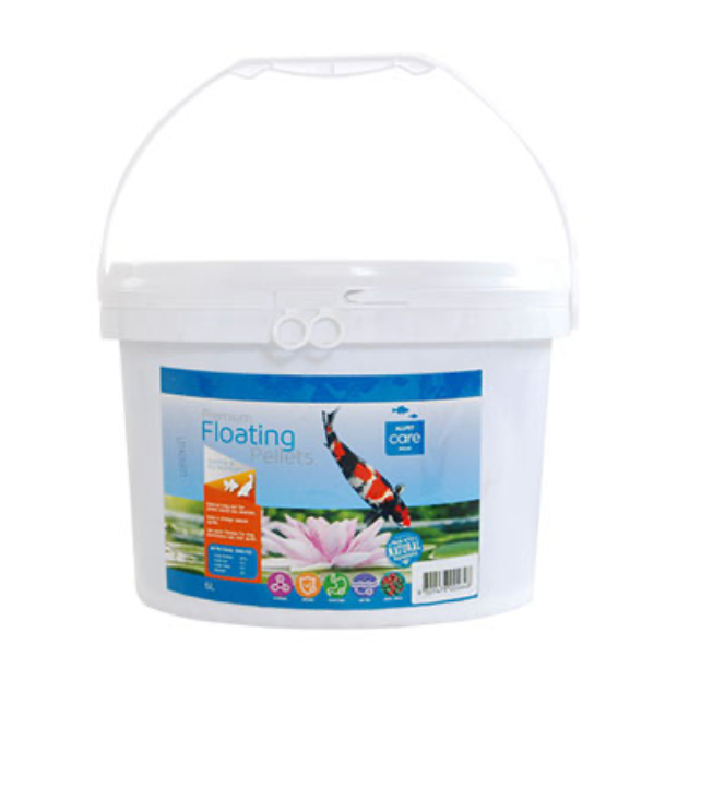 Aqua Care Fish Food Floating Pellets 6L Multiple Size