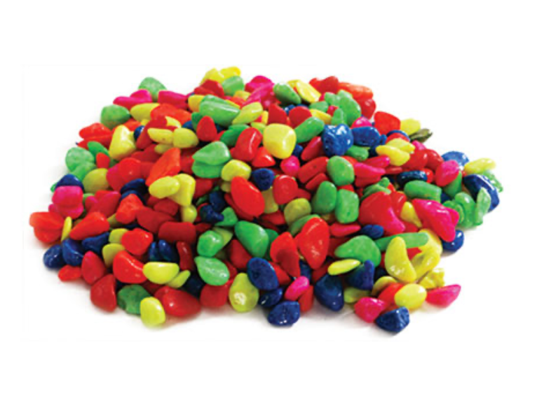 Aqua Care Aquarium Gravel Neon Rainbow Multiple Size
