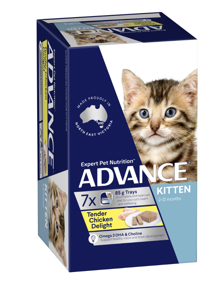 Advance Kitten Wet Tender Chicken Delight two sizes