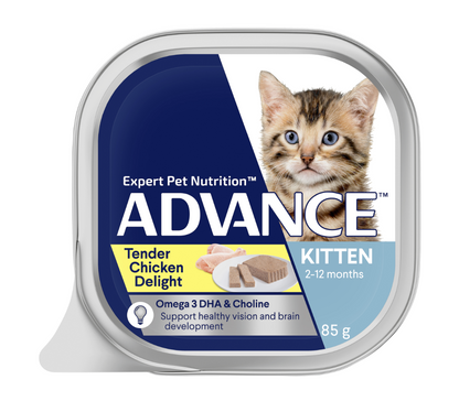 Advance Kitten Wet Tender Chicken Delight two sizes
