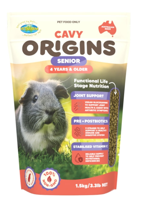 Vetafarm Origins Senior Cavy Diet 1.5kg