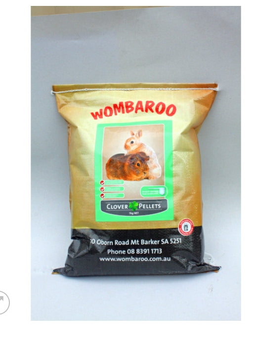 Wombaroo Clover Pellets 5kg