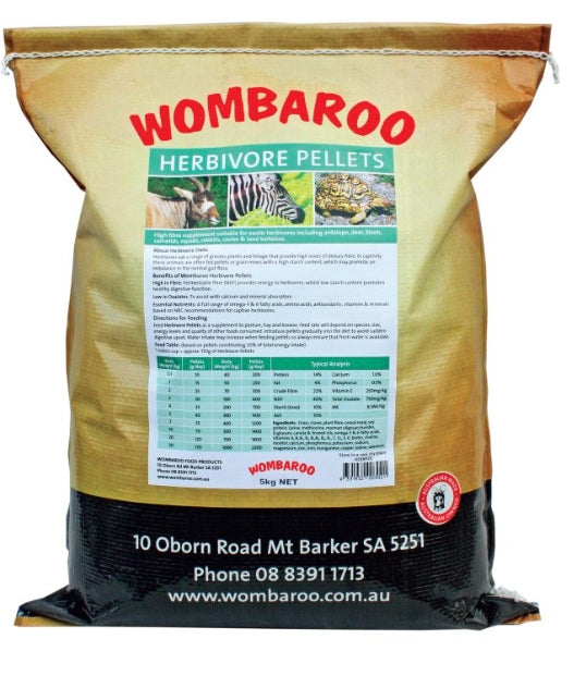 Wombaroo Herbivore Pellets 20kg