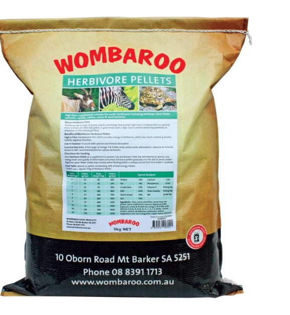 Wombaroo Herbivore Pellets 5kg