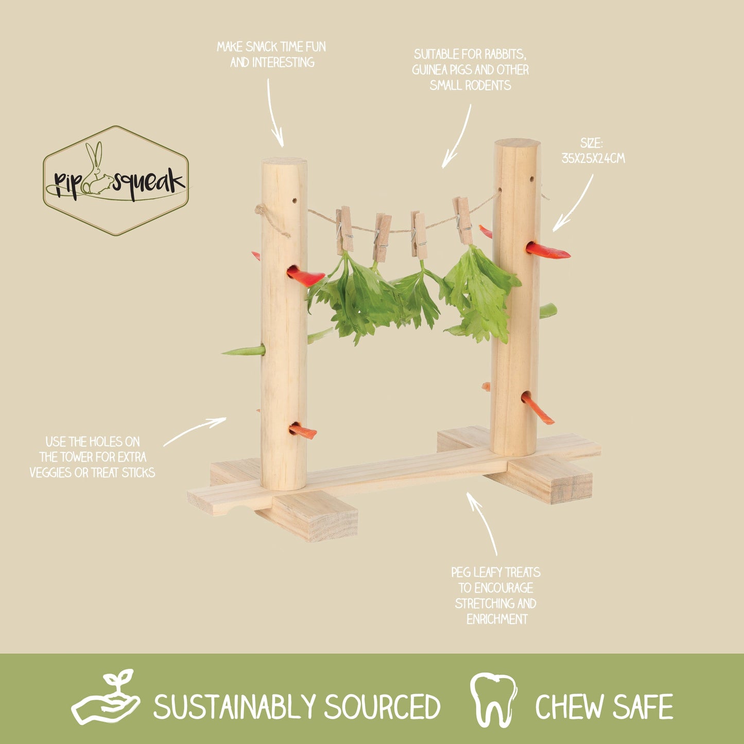PIPSQUEAK Stretch &Snack Line