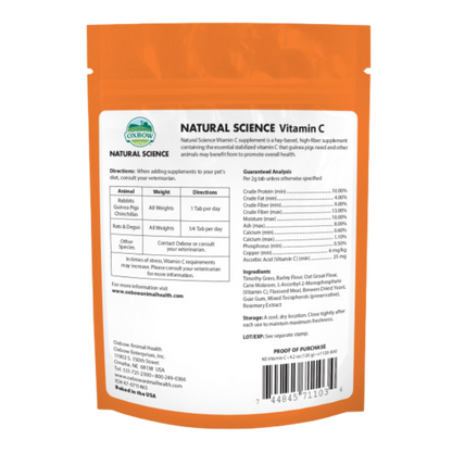 OX BOW Natural Science Vitamin C 120g