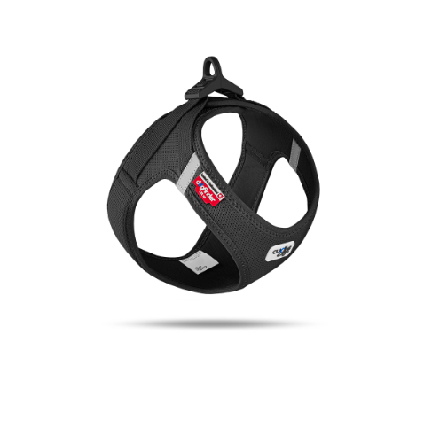 CURLI DOG HARNESS AIR-MESH BLACK 7 Sizes Available (Personalised Available for your Pets )