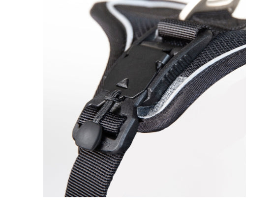 CURLI DOG HARNESS MAGNETIC BELKA COMFORT BLACK 6 Sizes Available (Personalised Available for your Pets )