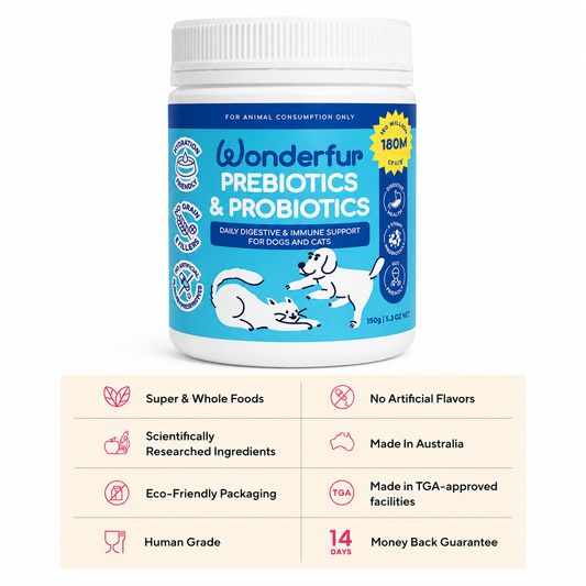 Wonderfur Prebiotics & Probiotics for Dogs and Cats 150g