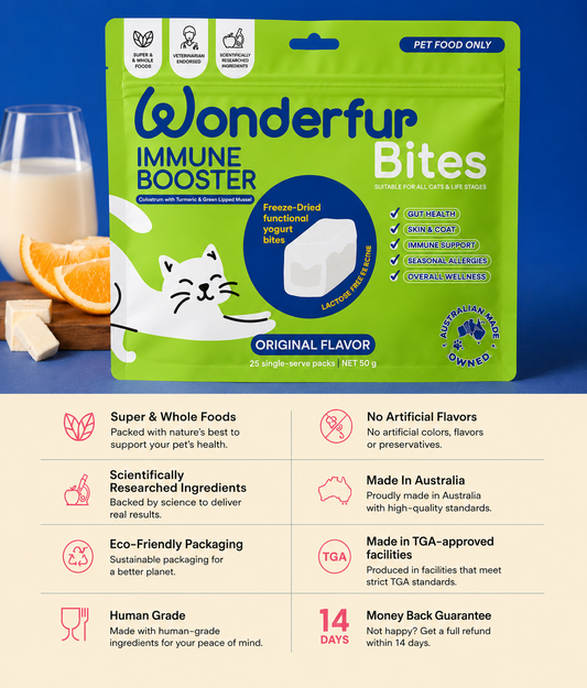 Bites Immune Booster Cat Probiotic Yogurt Freeze Dried Chews
