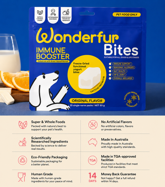 Bites Immune Booster Dog Probiotic Yogurt Freeze Dried Chews