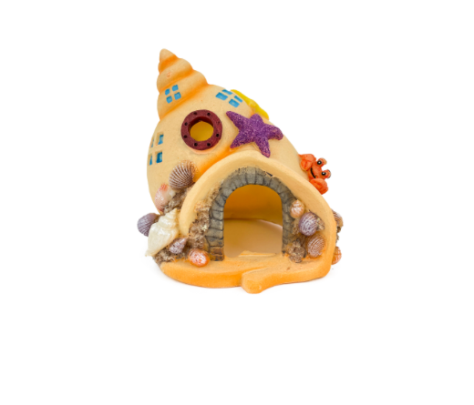 AQUA CARE AQUARIUM DECOR ORNAMENT SHELL HOUSE