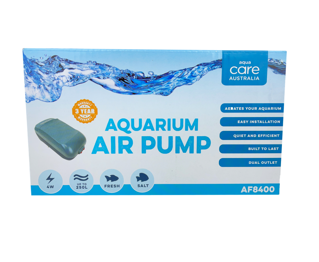 AQUA CARE AQUARIUM AIR PUMP Type AF3200&AF3400&AF8400&AF8800 Multiple Size