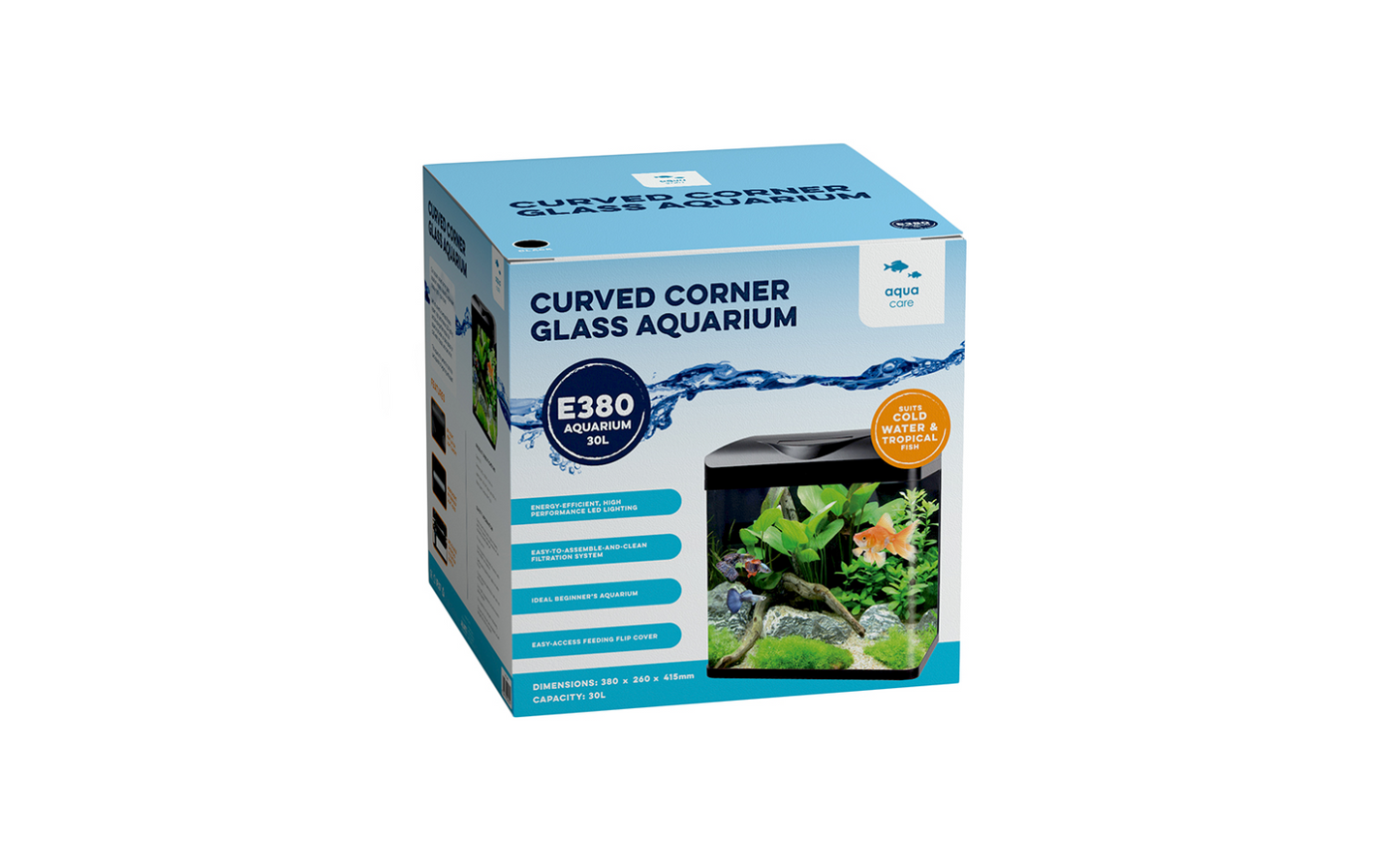 Aqua Care Aqua Care E-Series All in One Glass Curved Corner 4 Sizes available