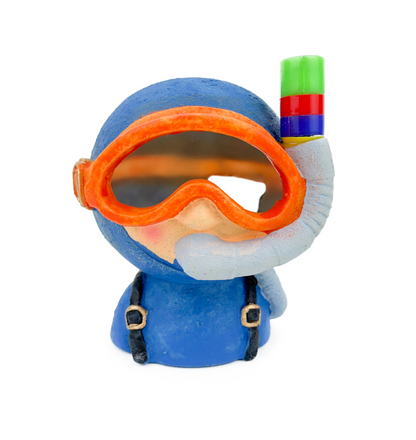 Aqua Care AQUARIUM Decoration Ornament Scuba Diver Aserated