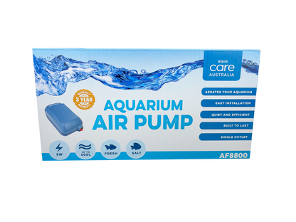 AQUA CARE AQUARIUM AIR PUMP Type AF3200&AF3400&AF8400&AF8800 Multiple Size