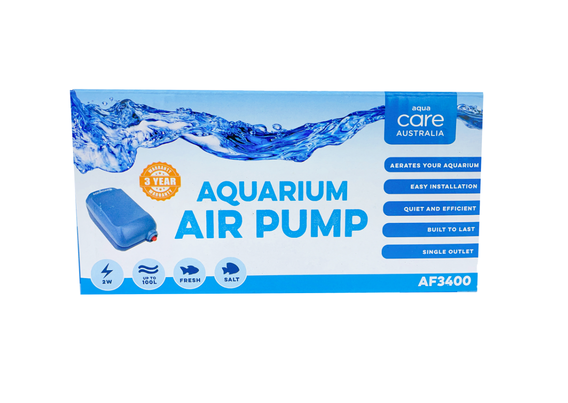 AQUA CARE AQUARIUM AIR PUMP Type AF3200&AF3400&AF8400&AF8800 Multiple Size