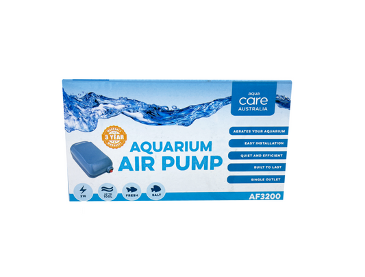 AQUA CARE AQUARIUM AIR PUMP Type AF3200&AF3400&AF8400&AF8800 Multiple Size