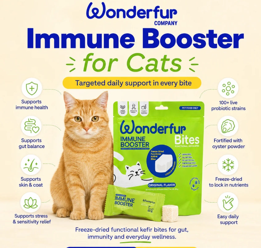 Bites Immune Booster Cat Probiotic Yogurt Freeze Dried Chews