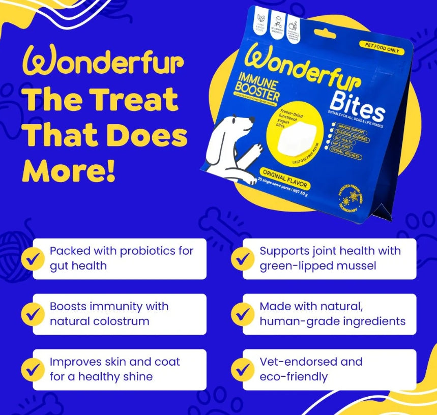 Bites Immune Booster Dog Probiotic Yogurt Freeze Dried Chews