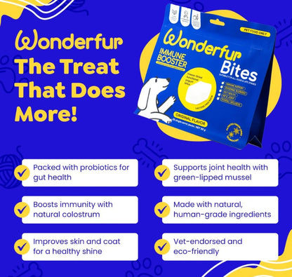 Bites Immune Booster Dog Probiotic Yogurt Freeze Dried Chews