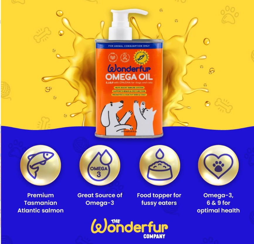 Wonderfur Super Omega Oil for Dogs and Cats 250ml