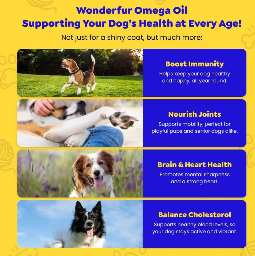 Wonderfur Super Omega Oil for Dogs and Cats 250ml