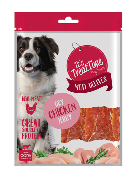 IT'S TREAT TIME DOG CHICKEN JERKY DRY 3 Sizes Available
