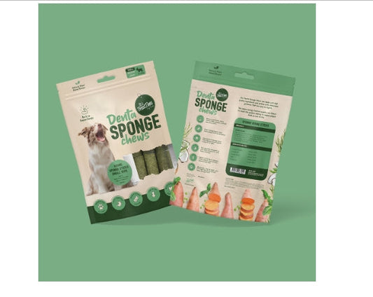 IT'S TREAT TIME DOG DENTA SPONGE STICKS Three Sizes Available